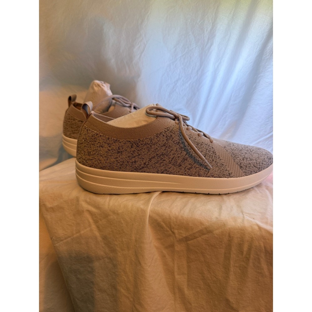 FitFlop F-Sporty Uberknit Sneakers Metallic Mink Weave Womens 12 - Picture 4 of 8